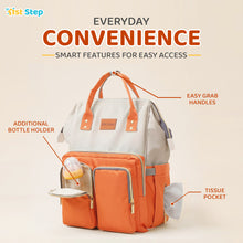 1st Step Smart And Multi-Functional Diaper Bag - Orange