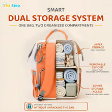 1st Step Smart And Multi-Functional Diaper Bag - Orange