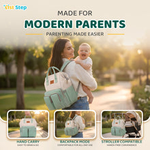 1st Step Smart And Multi-Functional Diaper Bag - Green