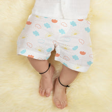 1st Step 100% Soft Muslin Cotton Baby Shorts - Pack of 4 - New Born