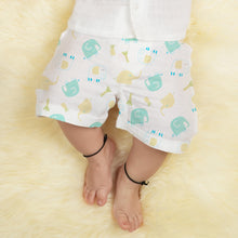 1st Step 100% Soft Muslin Cotton Baby Shorts - Pack of 4- 3-6 Months