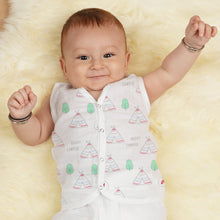 1st Step 100% Soft Muslin Cotton Snap Button Baby Jhabla - Pack Of 4 - 0-3 Months