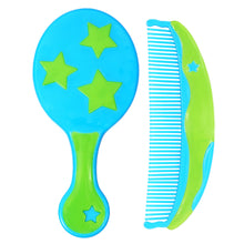 1st Step Baby Comb and Brush Set/Grooming Set with Soft Bristles (Blue)
