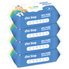 1st Step 99% Pure Water Wipes With Lid, Made With Organic 100% Biodegradable Fabric (288 Wipes)