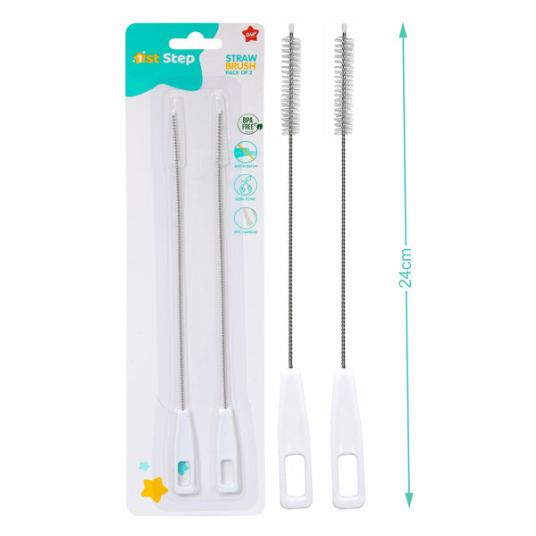 1st Step Straw Cleaning Brush With Handle - Pack Of 2