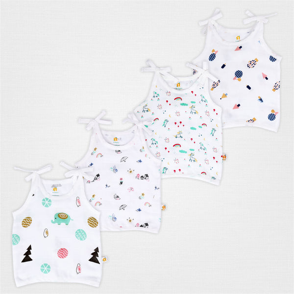 1st Step Muslin Knot Jhabla - Medium (6-9 Months)
