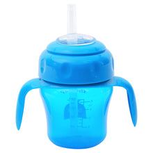 1st Step 150ml Birdie BPA Free Non-SpiII Interchangeable Sipper / Sippy Cup with Soft Silicone Spout And Straw-Blue