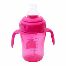 1st Step 210ml Birdie BPA Free Non-SpiII Interchangeable Sipper / Sippy Cup with Soft Silicone Spout And Straw-Pink