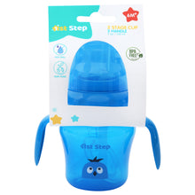 1st Step 150ml Birdie BPA Free Non-SpiII Interchangeable Sipper / Sippy Cup with Soft Silicone Spout And Straw-Blue