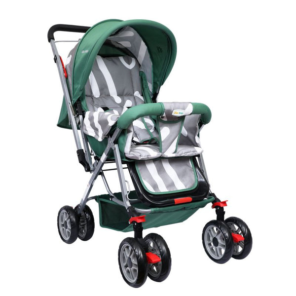 1st Step Yoyo Baby Stroller with 5 Point Safety Harness and Reversible Handlebar Stroller-Green