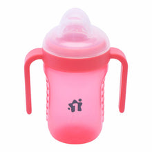 1st Step Matte Collection BPA Free Polypropylene Soft Spout Sipper with Twin Handles for Easy Grip - Pink