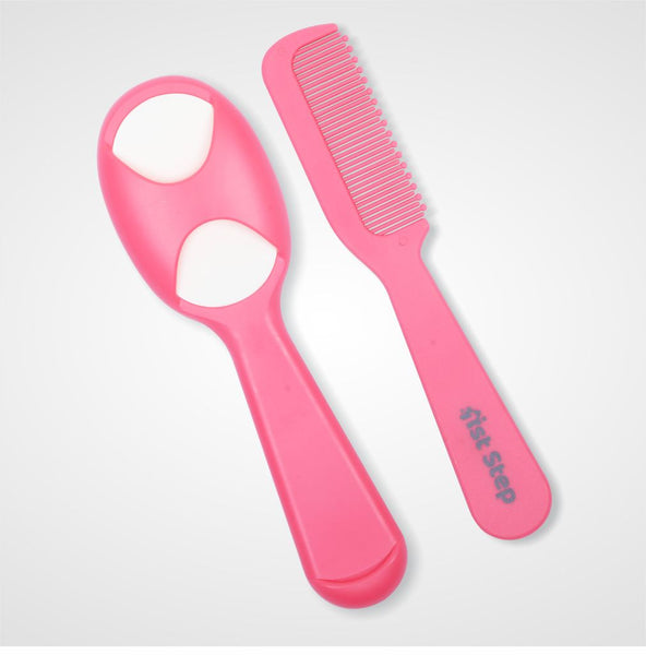 1st Step Matte Collection Easy Grip, Compact, Soft & Gentle Comb and B