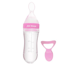 1st Step Non Spill BPA Free Soft Silicone Squeezy Food Feeder-Pink