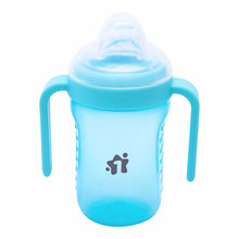 1st Step Matte Collection BPA Free Polypropylene Soft Spout Sipper with Twin Handles for Easy Grip - Blue
