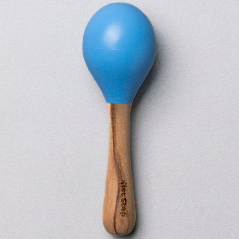 1st Step Wooden Maracus Toys Rattle - Blue And Yellow