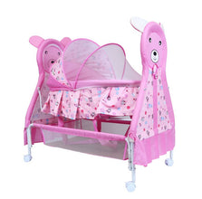 1st Step Cradle With Swing, Mosquito Net And Storage Basket-Pink