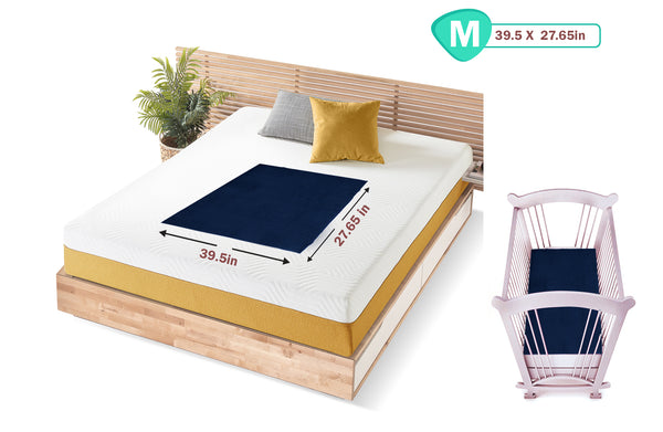 1st Step Supa - Dry Extra Absorbent Dry Sheet/Bed Protector/Mattress Protector (Blue, Medium (100 * 70 cm))