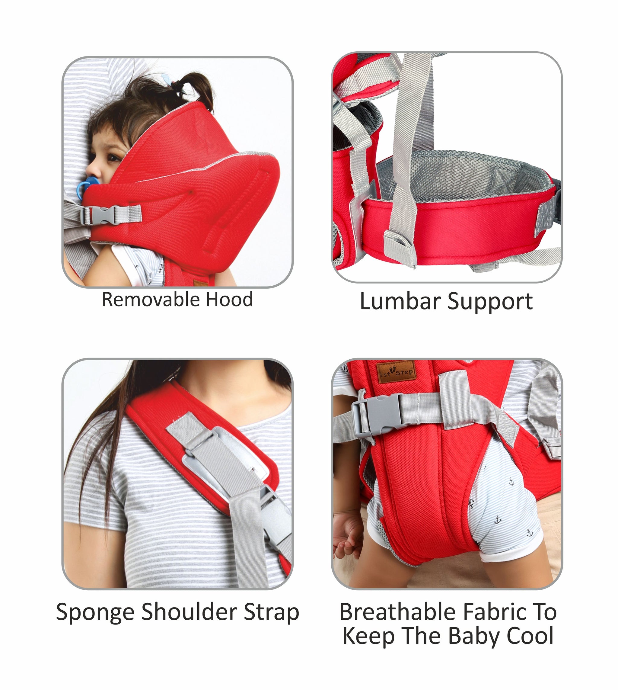 Baby carrier with lumbar support best sale