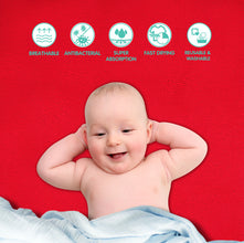 1st Step Supa - Dry Extra Absorbent Dry Sheet/Bed Protector/Mattress Protector (Red, Small (50 * 70 cm))