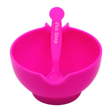 1st Step Portable Grinding Feeding Masher/Serving Bowl for Baby Food Preparation with Spoon - Pink