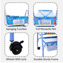 1st Step Cradle With Swing And Mosquito Net - Blue