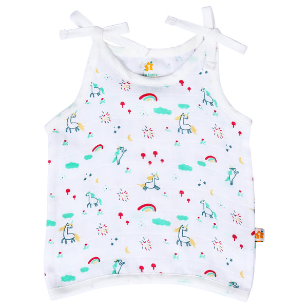 1st Step Muslin Knot Jhabla - Small (0-3 Months)