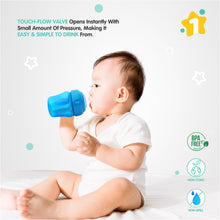 1st Step 150ml Birdie BPA Free Non-SpiII Interchangeable Sipper / Sippy Cup with Soft Silicone Spout And Straw-Blue
