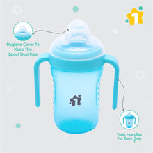1st Step Matte Collection BPA Free Polypropylene Soft Spout Sipper with Twin Handles for Easy Grip - Blue
