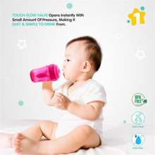 1st Step 210ml Birdie BPA Free Non-SpiII Interchangeable Sipper / Sippy Cup with Soft Silicone Spout And Straw-Pink