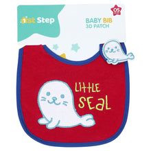 1st Step Baby Bib With 3D Patch-Red