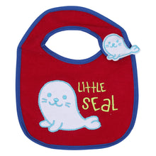 1st Step Baby Bib With 3D Patch-Red