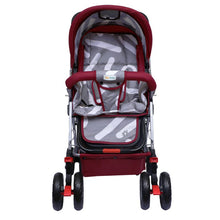 1st Step Yoyo Baby Stroller with 5 Point Safety Harness and Reversible Handlebar Stroller-Red
