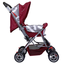 1st Step Yoyo Baby Stroller with 5 Point Safety Harness and Reversible Handlebar Stroller-Red