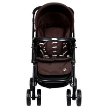 1st Step Cloudie Baby Pram Cum Rocker 2 in 1 Rocking Baby Stroller and Pram-Brown