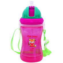 1st Step Spill Proof BPA Free Polypropylene Straw Sipper With Strap-Pink