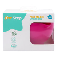 1st Step Portable Grinding Feeding Masher/Serving Bowl for Baby Food Preparation with Spoon - Pink