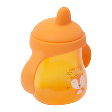 1st Step Matte Collection BPA Free Polypropylene Hard Spout Sipper with Twin Handles for Easy Grip - Orange
