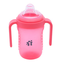 1st Step Matte Collection BPA Free Polypropylene Soft Spout Sipper with Twin Handles for Easy Grip - Pink
