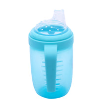 1st Step Matte Collection BPA Free Polypropylene Soft Spout Sipper with Twin Handles for Easy Grip - Blue