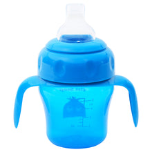 1st Step 150ml Birdie BPA Free Non-SpiII Interchangeable Sipper / Sippy Cup with Soft Silicone Spout And Straw-Blue