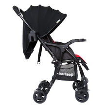 1st Step Caramel Baby Pram Cum Stroller with 5 Point Safety Harness/Infinitely Reclining and Cushioned Seat/Reversible Handle/Front Swivel Wheels - Red