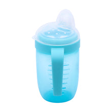 1st Step Matte Collection BPA Free Polypropylene Soft Spout Sipper with Twin Handles for Easy Grip - Blue