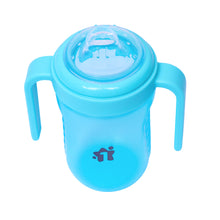 1st Step Matte Collection BPA Free Polypropylene Soft Spout Sipper with Twin Handles for Easy Grip - Blue