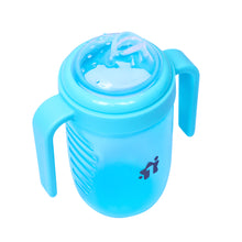1st Step Matte Collection BPA Free Polypropylene Soft Spout Sipper with Twin Handles for Easy Grip - Blue