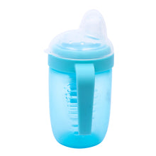 1st Step Matte Collection BPA Free Polypropylene Soft Spout Sipper with Twin Handles for Easy Grip - Blue