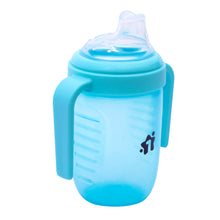 1st Step Matte Collection BPA Free Polypropylene Soft Spout Sipper with Twin Handles for Easy Grip - Blue