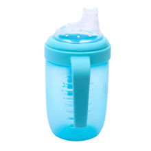 1st Step Matte Collection BPA Free Polypropylene Soft Spout Sipper with Twin Handles for Easy Grip - Blue