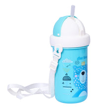 1st Step Matte Collection Ideal for Montessori BPA Free Polypropylene Soft Straw Sipper with Twin Handles for Easy Grip - Blue