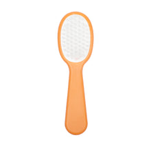 1st Step Matte Collection Easy Grip, Compact, Soft & Gentle Comb and Brush Grooming Set - Orange