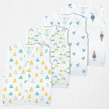 1st Step Muslin Button Jhabla - New Born